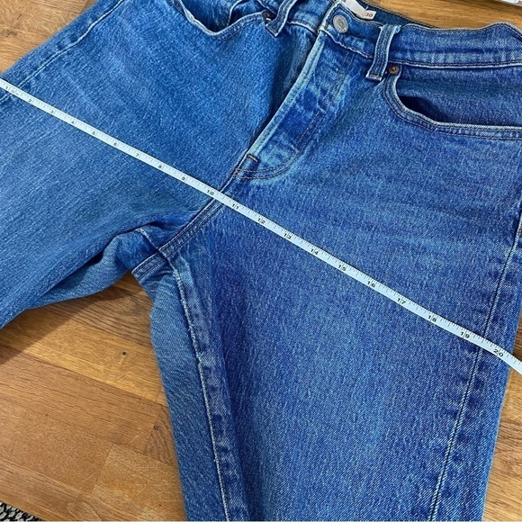 Levi’s Women Wedgie Cropped High Waisted Jeans Blue Denim Size 30 - Picture 12 of 16